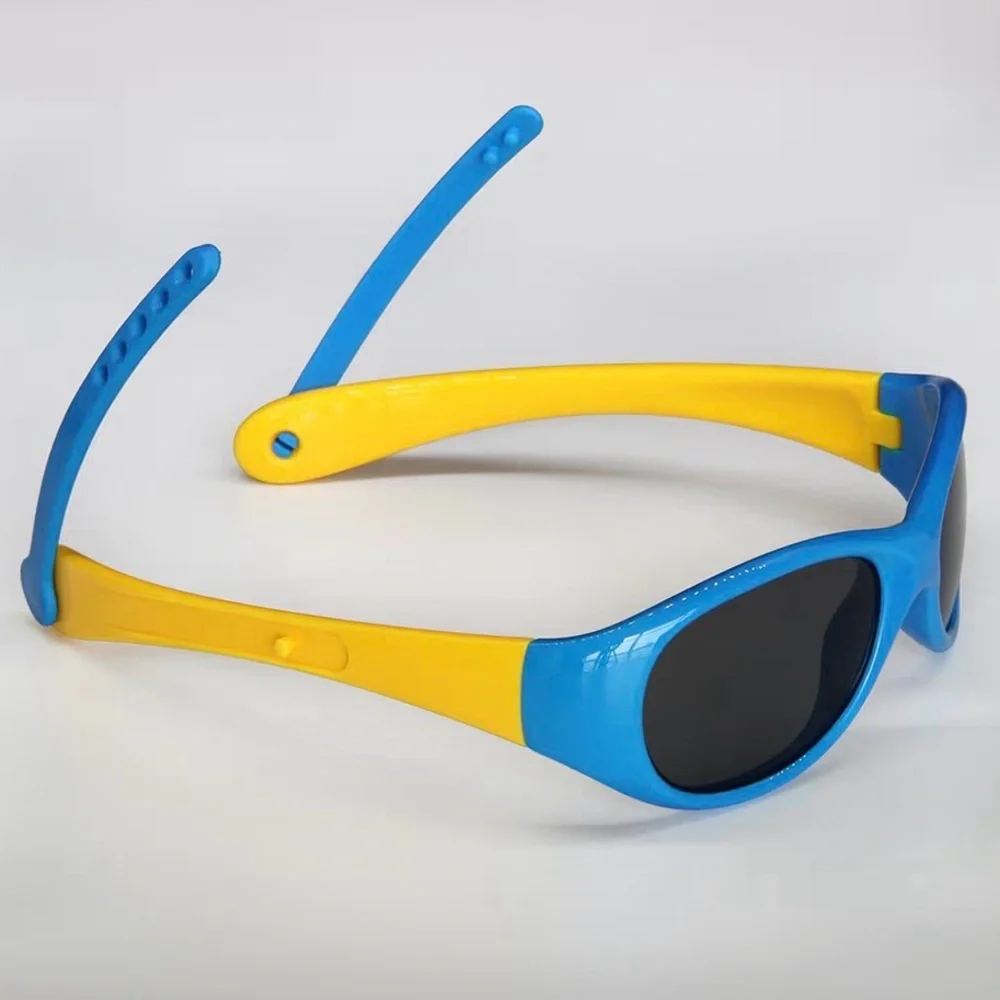 NorthStores Baby/Toddler Polarized UV Protection Sunglasses Blue/Yellow w/ Case